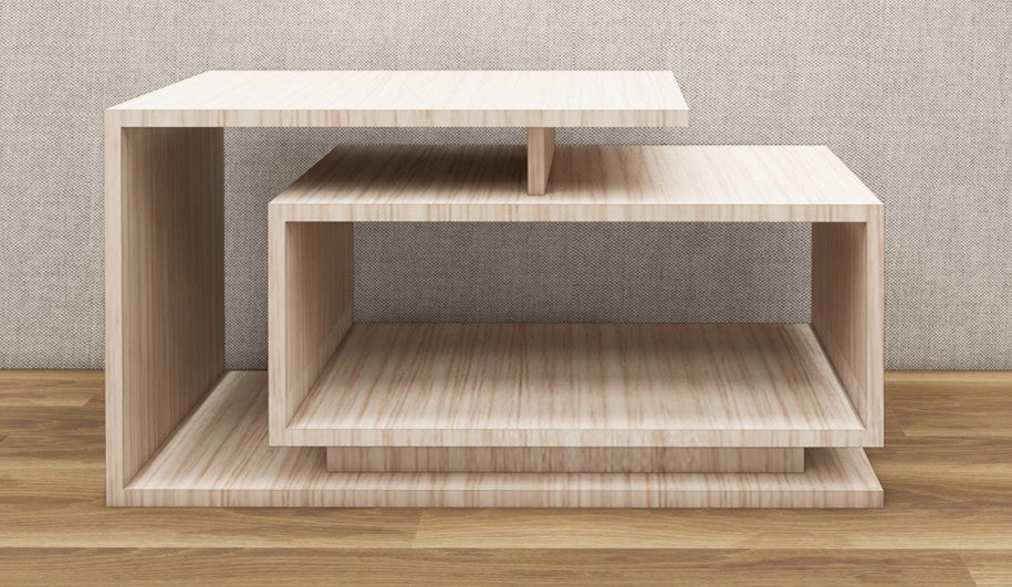 Modern Oak Finish Coffee Table – Designer Center Table