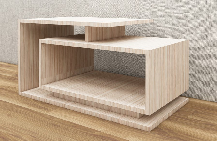 Modern Oak Finish Coffee Table – Designer Center Table