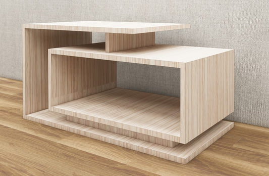 Modern Oak Finish Coffee Table – Designer Center Table