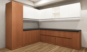 Burma Teak & Wool White Finish