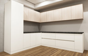 Wool White & Modern Oak Finish