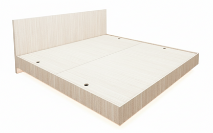 Modern Oak Finish King Size Bed – Premium Bedframe