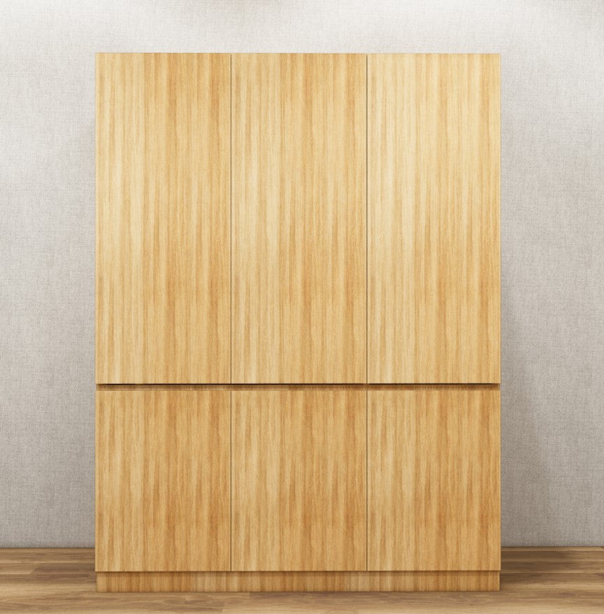 Three Door Urban Teak Wardrobe