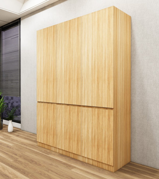 Three Door Urban Teak Wardrobe