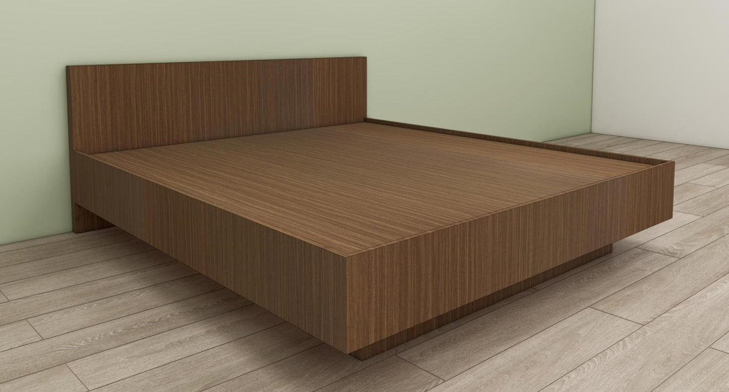 Moldau Acacia Dark Finish King Size bed