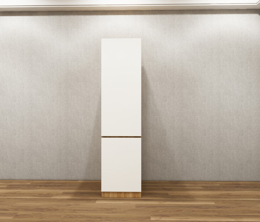 Urban Teak & Frosty White Finish Single Door Wardrobe