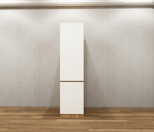 Urban Teak & Frosty White Single Door Wardrobe