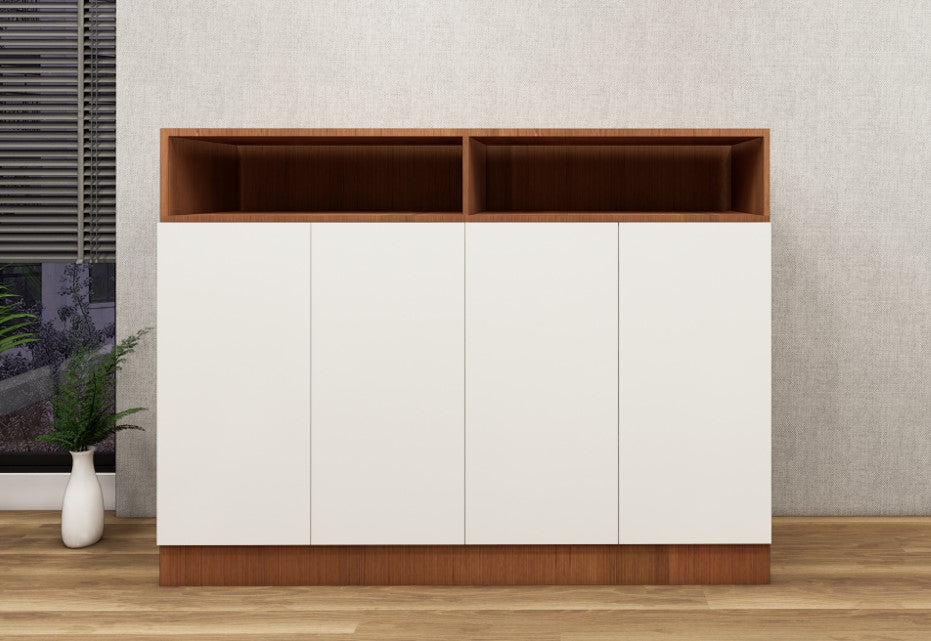 Burma Teak Finish Shoe Rack