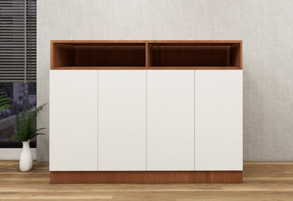 Burma Teak Finish Shoe Rack