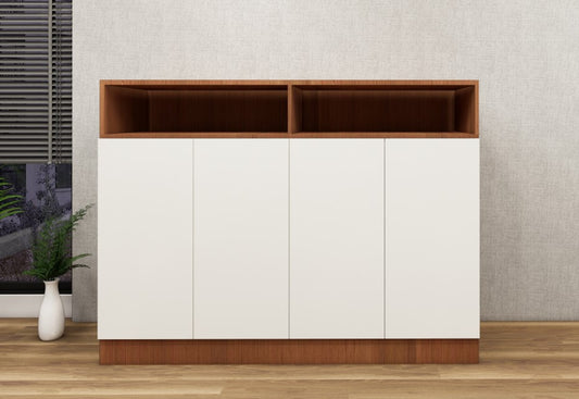 Burma Teak Finish Shoe Rack