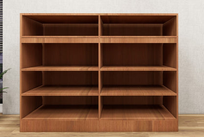 Burma Teak Finish Shoe Rack