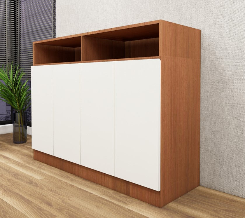 Burma Teak Finish Shoe Rack