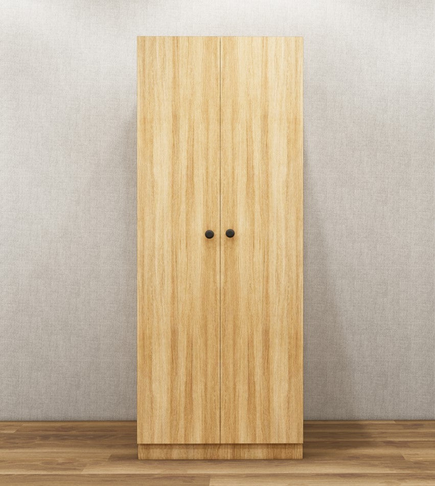 Urban Teak Finish Double Door Wardrobe