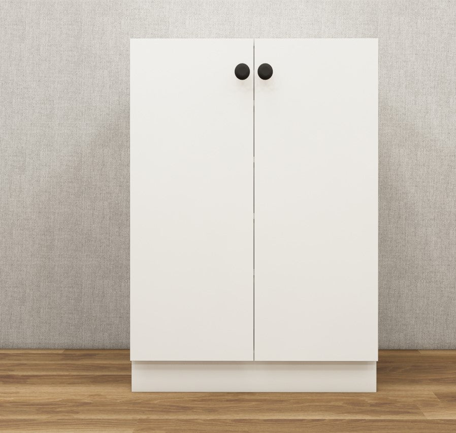 Wool White Finish Shoe Rack