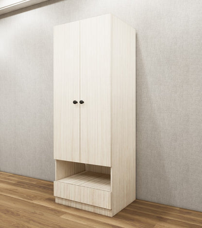 Legno Oak Light Finish Double Door Wardrobe