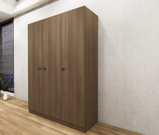 Three Door Legno Oak Dark Wardrobe