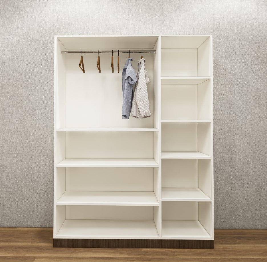 Legno Oak Dark & Frosty White Three Door Wardrobe