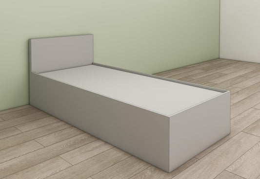 Gothic Grey Single Bed