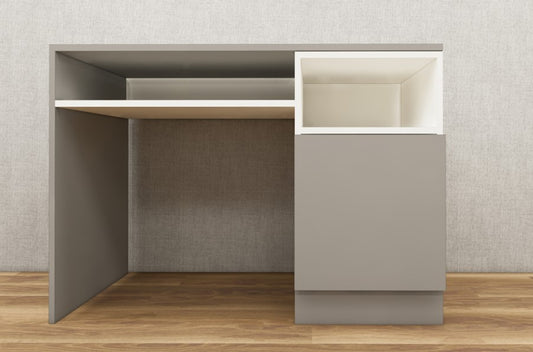 Gothic Grey & Frosty White Study Table