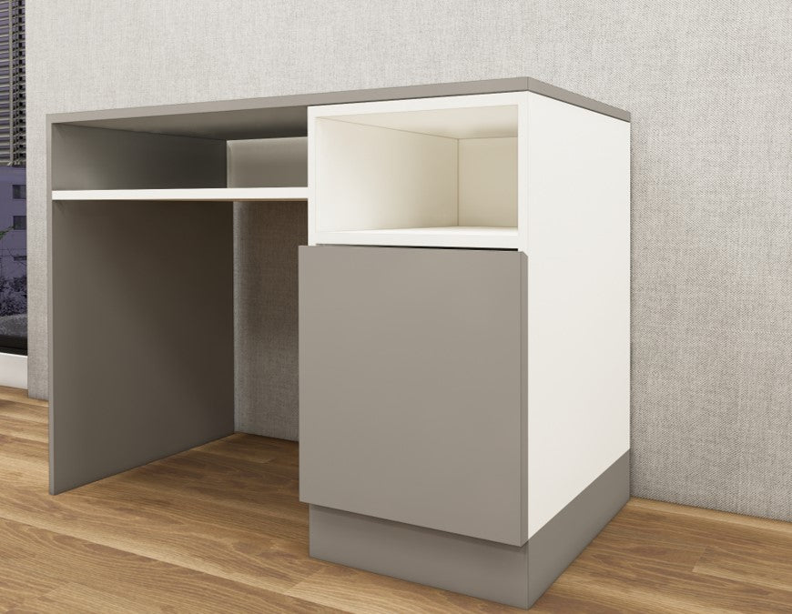 Gothic Grey & Frosty White Finish Study Table