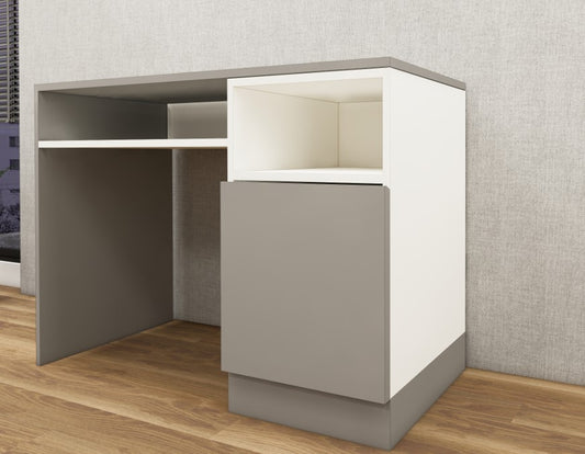 Gothic Grey & Frosty White Study Table