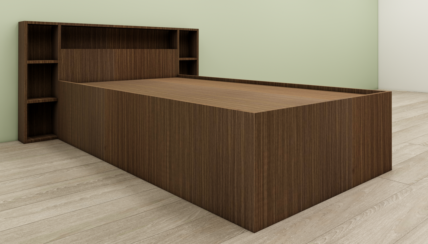 Moldau Acacia Dark Finish Single Bed