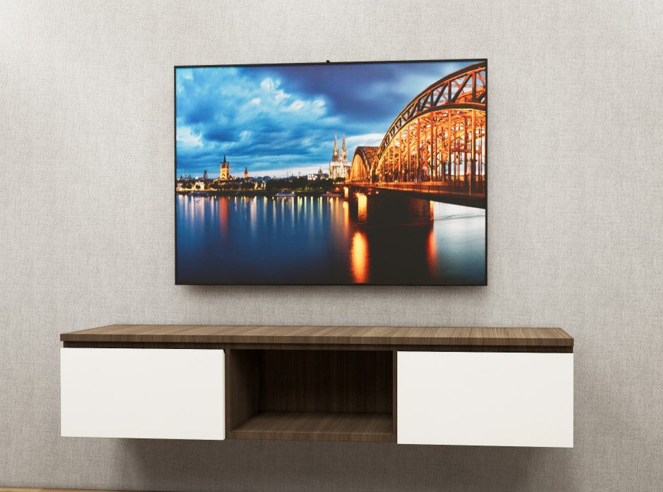 Legno Oak Dark & Frosty White Tv Unit