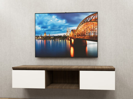 Legno Oak Dark & Frosty White Tv Unit