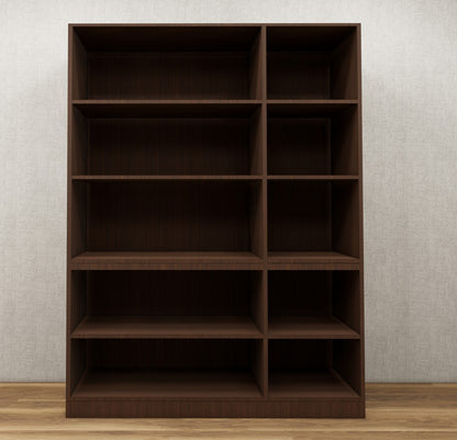 Rich Walnut Finish – Minimalist Three Door Storage Solution