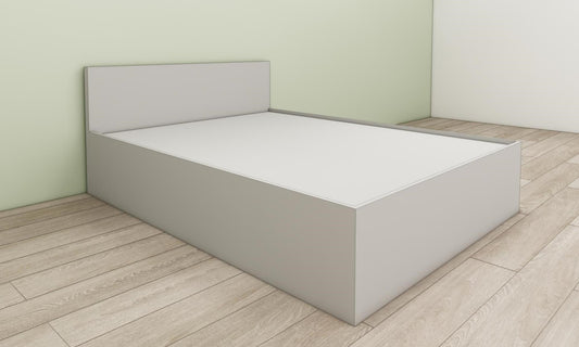 Gothic Grey Queen Bed