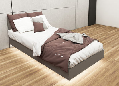 Dust Finish Single Bed – Minimalist Box Frame