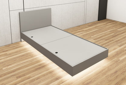 Dust Finish Single Bed – Minimalist Box Frame