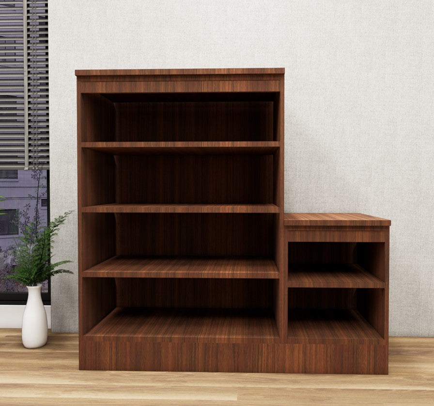 American Walnut & Wool Shoe Rack – Designer Entryway Organizer
