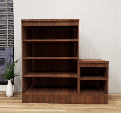 American Walnut & Wool Shoe Rack – Designer Entryway Organizer