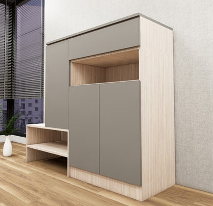 Dust & Modern Oak Shoe Rack – Contemporary Footwear Storage