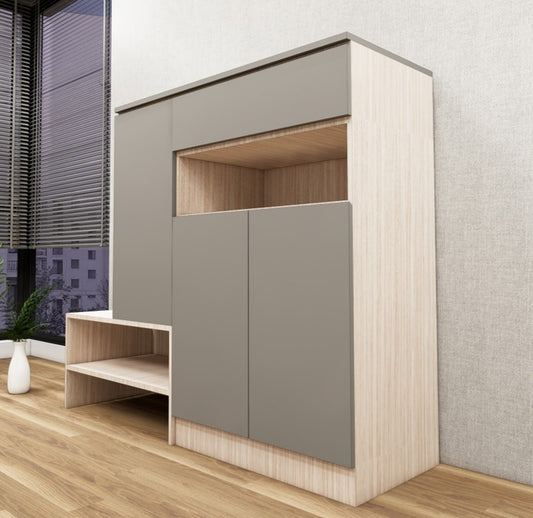 Dust & Modern Oak Shoe Rack – Contemporary Footwear Storage