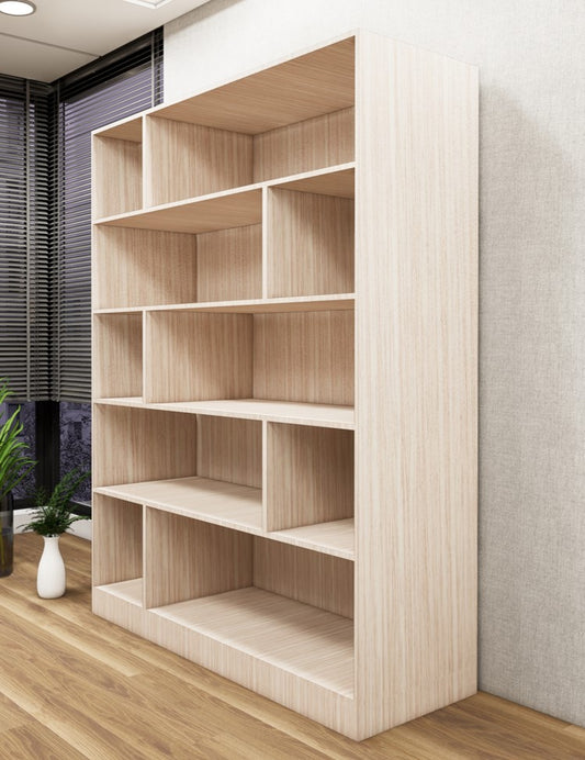 Modern Oak Open Shelving Unit – Multi-Purpose Storage Rack