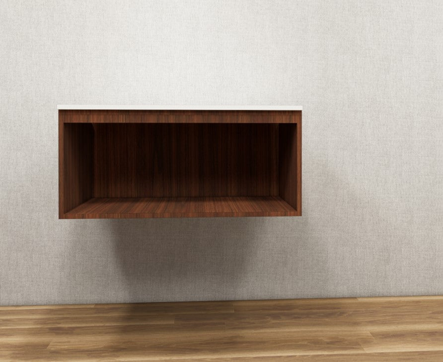 American Walnut & Wool Vanity Unit – Modern Dressing Console
