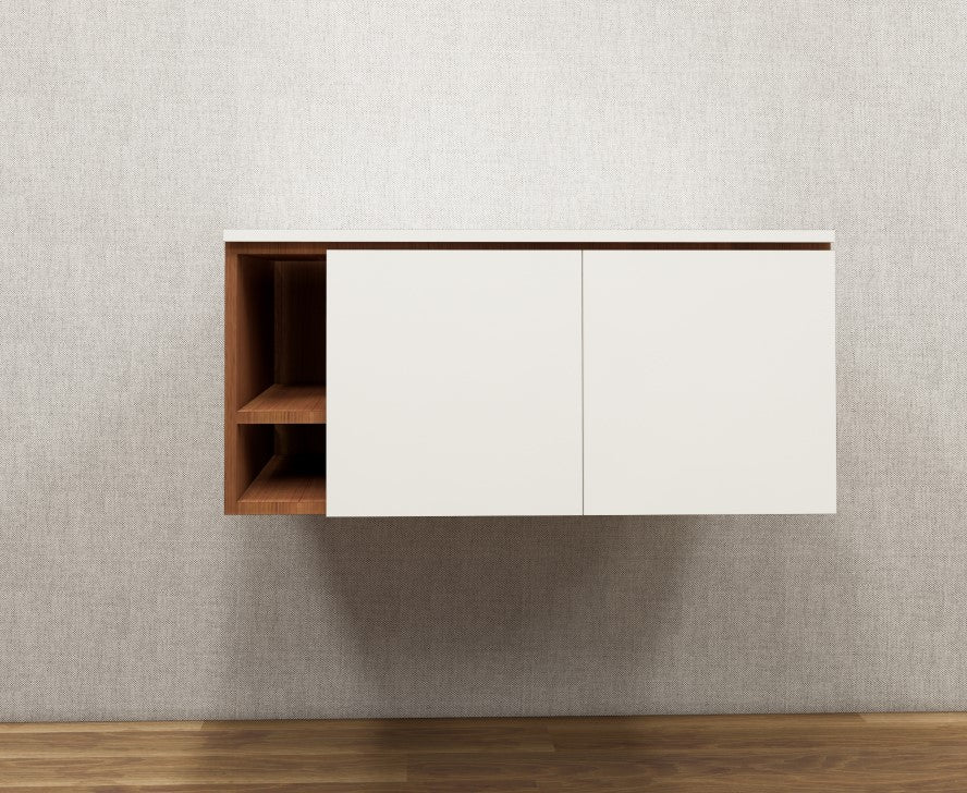 Burma Teak & Wool Vanity Unit – Premium Bathroom Console