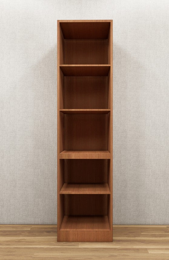 Burma Teak Finish Single Door Wardrobe – Smart Storage Solution