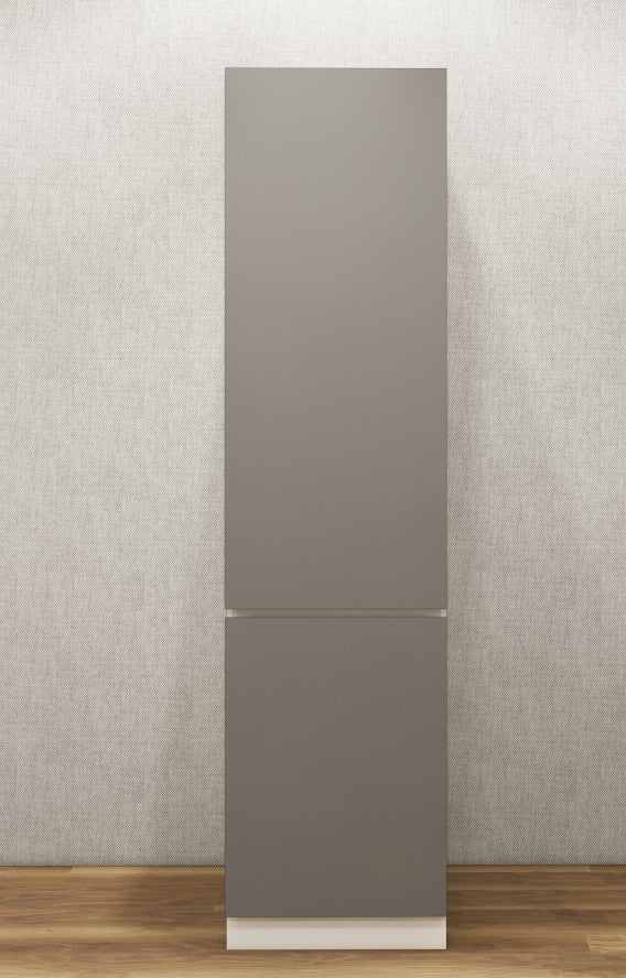 Contemporary Single Door Wardrobe – Dual Tone Dust Door & Wool White Finish