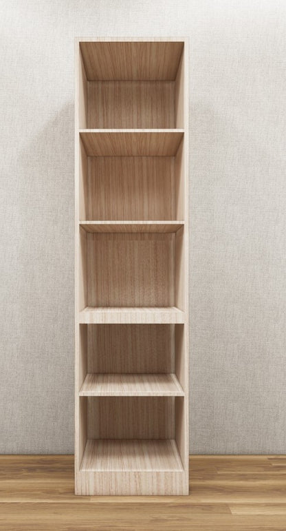 Modern Oak Finish Single Door Wardrobe – Smart Storage Solution