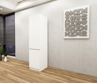Single Door Wool Wardrobe – Slim Storage Cabinet for Bedrooms