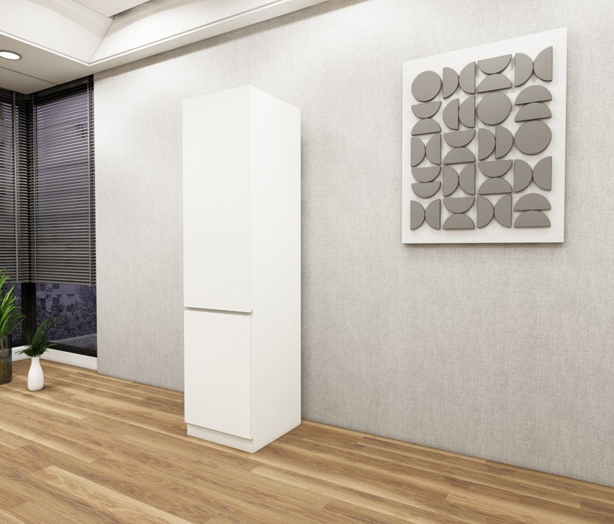 Single Door Wool Wardrobe – Slim Storage Cabinet for Bedrooms