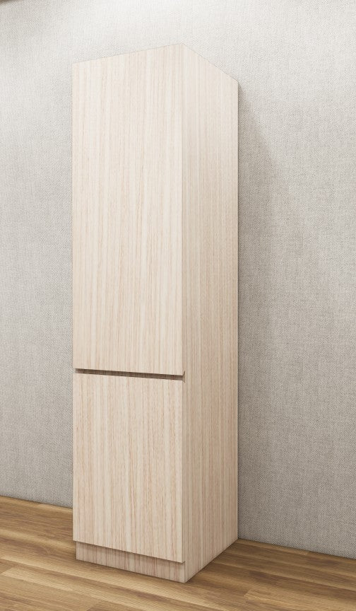 Modern Oak Finish Single Door Wardrobe – Smart Storage Solution