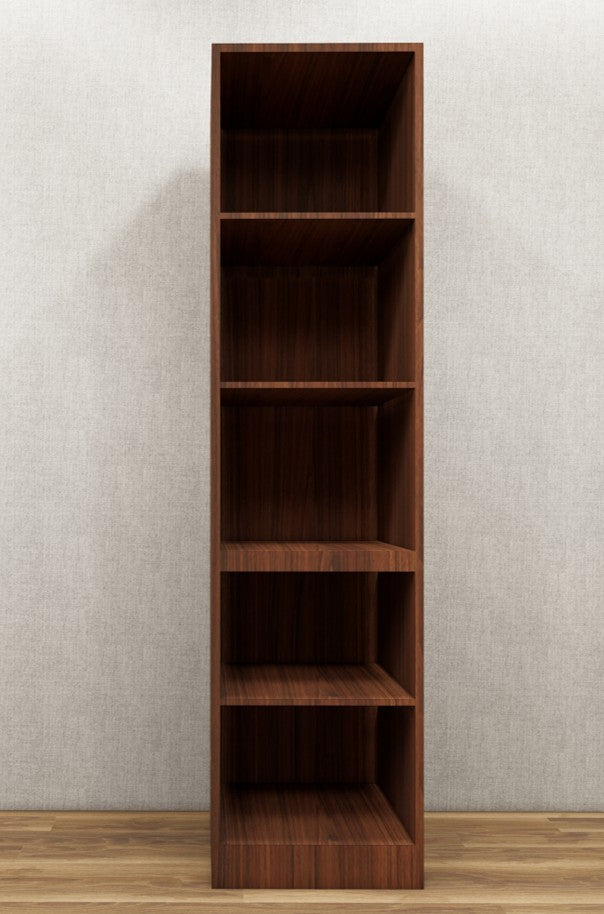 American Walnut Finish Single Door Wardrobe – Smart Storage Solution