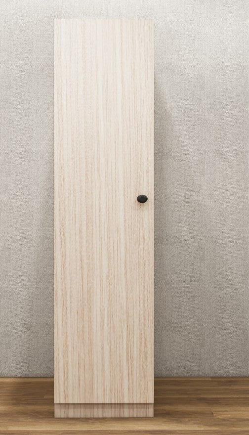 Modern Oak Finish Wardrobe – Sleek One Door Minimal Design
