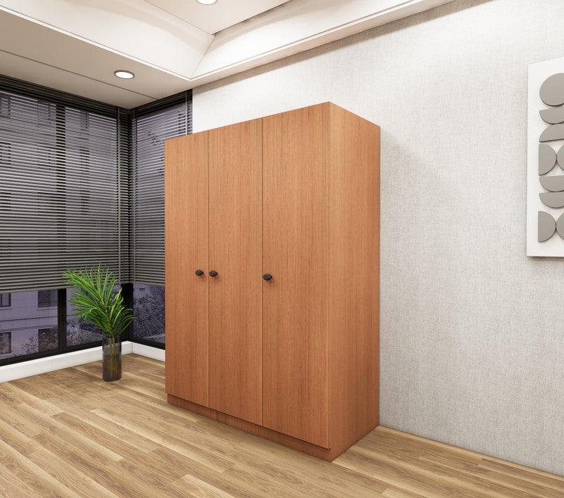 Burma Teak Finish – Elegant Three Door Vertical Organizer