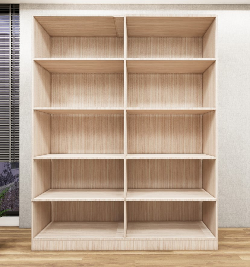 Four Door Modern Oak & Dust Wardrobe – Spacious Storage Closet