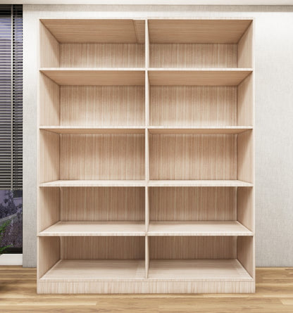 Four Door Modern Oak & Dust Wardrobe – Spacious Storage Closet